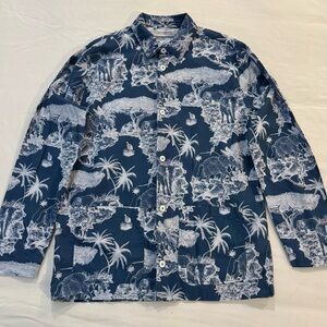 *SOLD* Pocket Shirt, Loxodonta Navy, size M